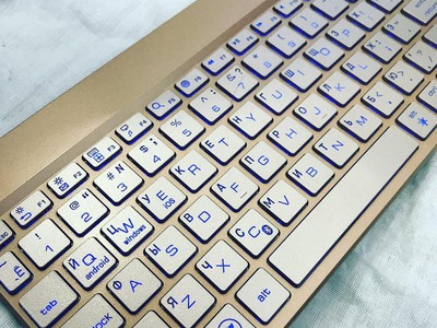 Гравировка китайской клавиатуры с подсветкой клавиш